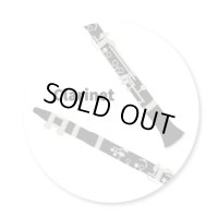 楽器缶バッジ　クラリネット　◇ゆうパケット発送可