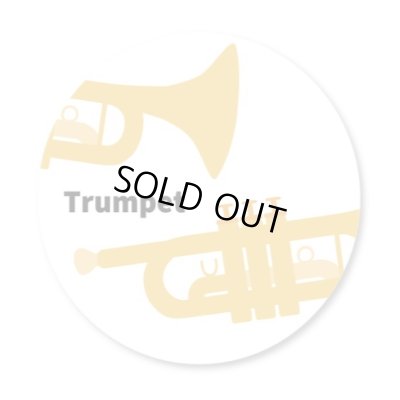 画像1: 楽器缶バッジ　トランペット　◇ゆうパケット発送可