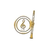 Music marker　クラリネット　ハニーゴールド　◇ゆうパケット発送可