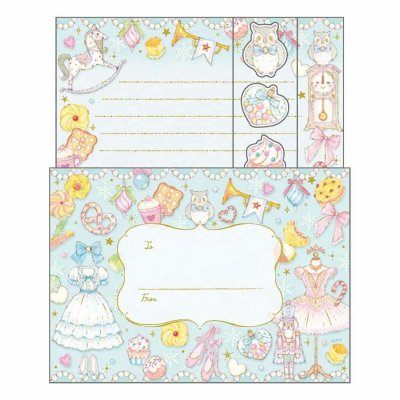 画像1: たけいみき　レターセット　くるみ割り人形　◇ゆうパケット発送可
