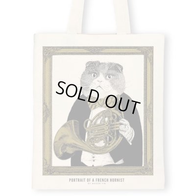 画像1: SomeMusicDesign　クラシックキャットトートバッグ　ホルン