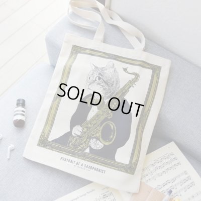 画像2: SomeMusicDesign　クラシックキャットトートバッグ　サックス