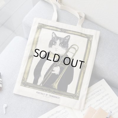 画像2: SomeMusicDesign　クラシックキャットトートバッグ　トロンボーン