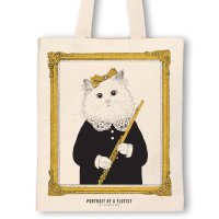 SomeMusicDesign　クラシックキャットトートバッグ　フルート　2