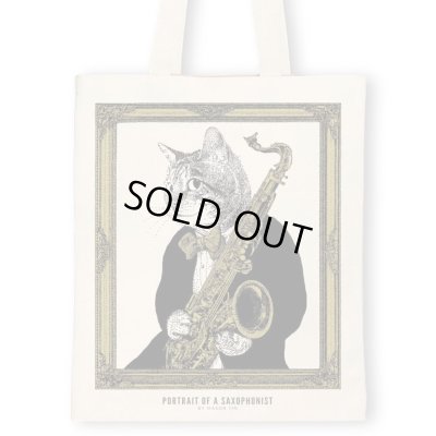 画像1: SomeMusicDesign　クラシックキャットトートバッグ　サックス