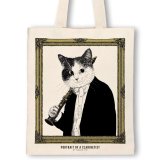 SomeMusicDesign　クラシックキャットトートバッグ　クラリネット