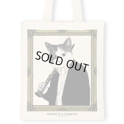 画像1: SomeMusicDesign　クラシックキャットトートバッグ　クラリネット