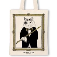 SomeMusicDesign　クラシックキャットトートバッグ　フルート