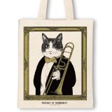 SomeMusicDesign　クラシックキャットトートバッグ　トロンボーン