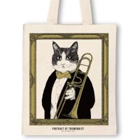 SomeMusicDesign　クラシックキャットトートバッグ　トロンボーン