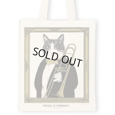 画像1: SomeMusicDesign　クラシックキャットトートバッグ　トロンボーン