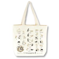 SomeMusicDesign　音楽トートバッグ　柴犬とハスキーの音楽用語