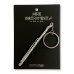 画像1: SomeMusicDesign　楽器ワイヤーキーホルダー　フルート (1)