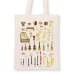画像1: SomeMusicDesign　音楽トートバッグ　ピクセル楽器 (1)