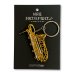 画像1: SomeMusicDesign　楽器ワイヤーキーホルダー　バリトンサックス (1)
