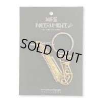 SomeMusicDesign　楽器ワイヤーキーホルダー　サックス