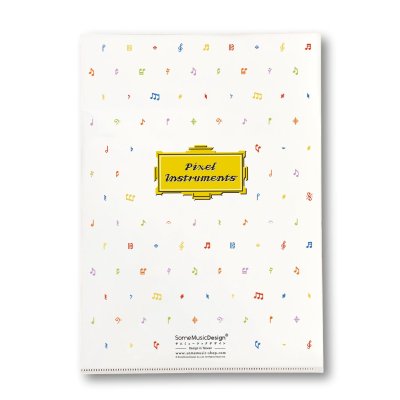 画像2: SomeMusicDesign　クリアファイル　ピクセル楽器　◇ゆうパケット発送可