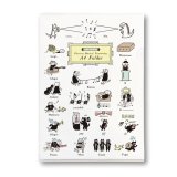 SomeMusicDesign　クリアファイル　猫の音楽用語　◇ゆうパケット発送可