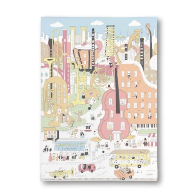 画像1: SomeMusicDesign　クリアファイル　音楽都市　◇ゆうパケット発送可