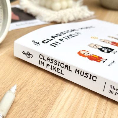画像3: SomeMusicDesign　A4楽譜フォルダ　ピクセルのクラシック音楽　30ポケット　◇ゆうパケット発送可