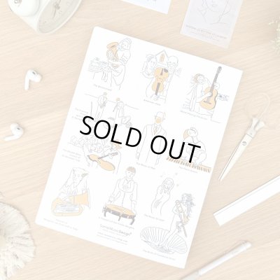 画像2: SomeMusicDesign　A4楽譜フォルダ　名画とクラシック音楽　30ポケット　※在庫限り　※ご購入1個につき91ポイント付与(会員登録要)