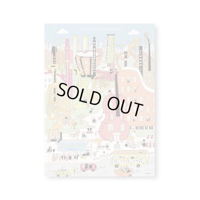 画像1: SomeMusicDesign 横罫線ノート 音楽都市 64ページ ◇ゆうパケット発送可