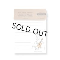 SomeMusicDesign　メモ帳　名画とクラシック音楽　60枚　◇ゆうパケット発送可