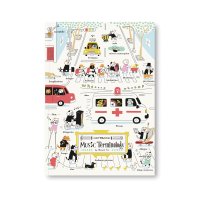 SomeMusicDesign　横罫線ノート　交通の音楽用語　64ページ　◇ゆうパケット発送可