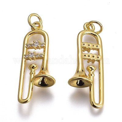 画像2: チャーム　トロンボーン　丸カン付き　◇ゆうパケット発送可