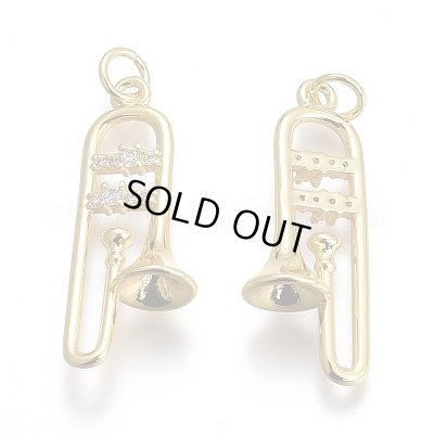 画像2: チャーム　トロンボーン　丸カン付き　◇ゆうパケット発送可