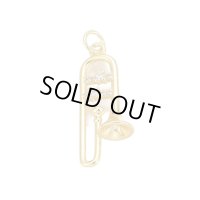 チャーム　トロンボーン　丸カン付き　◇ゆうパケット発送可