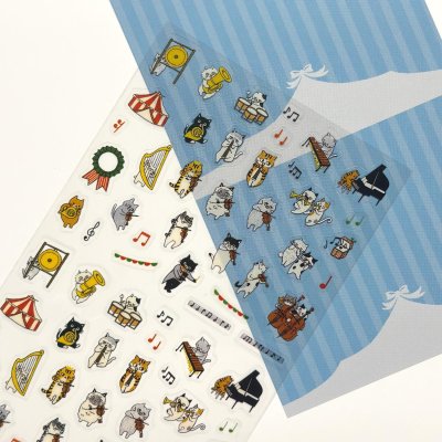 画像2: シートシール　コレクション　CAT ORCHESTRA　◇ゆうパケット発送可