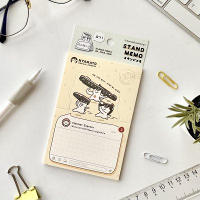 画像2: SomeMusicDesign　スタンドメモ　ニャマト楽器便　クラリネット　◇ゆうパケット発送可