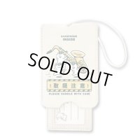 SomeMusicDesign　音楽ラゲッジタグ　サクソフォン　◇ゆうパケット発送可