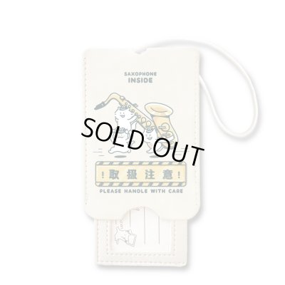 画像1: SomeMusicDesign　音楽ラゲッジタグ　サクソフォン　◇ゆうパケット発送可