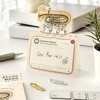画像1: SomeMusicDesign　スタンドメモ　ニャマト楽器便　ユーフォニアム　◇ゆうパケット発送可