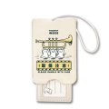 SomeMusicDesign　音楽ラゲッジタグ　トランペット　◇ゆうパケット発送可