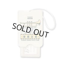 SomeMusicDesign　音楽ラゲッジタグ　トランペット　◇ゆうパケット発送可
