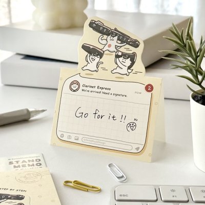 画像1: SomeMusicDesign　スタンドメモ　ニャマト楽器便　クラリネット　◇ゆうパケット発送可