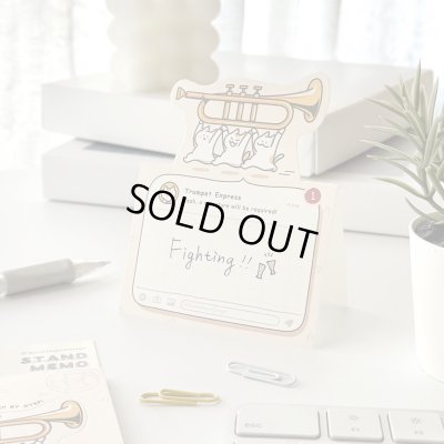 画像1: SomeMusicDesign　スタンドメモ　ニャマト楽器便　トランペット　◇ゆうパケット発送可