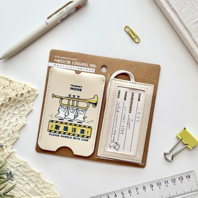 画像2: SomeMusicDesign　音楽ラゲッジタグ　トランペット　◇ゆうパケット発送可