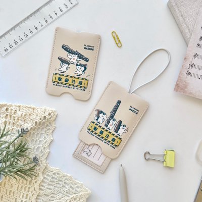 画像3: SomeMusicDesign　音楽ラゲッジタグ　クラリネット　◇ゆうパケット発送可