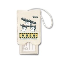 SomeMusicDesign　音楽ラゲッジタグ　クラリネット　◇ゆうパケット発送可