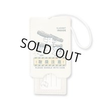 SomeMusicDesign　音楽ラゲッジタグ　クラリネット　◇ゆうパケット発送可