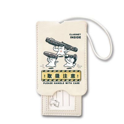 画像1: SomeMusicDesign　音楽ラゲッジタグ　クラリネット　◇ゆうパケット発送可