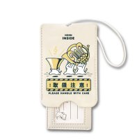 SomeMusicDesign　音楽ラゲッジタグ　ホルン　◇ゆうパケット発送可