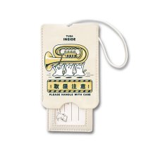 SomeMusicDesign　音楽ラゲッジタグ　チューバ　◇ゆうパケット発送可