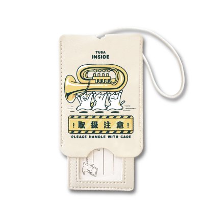 画像1: SomeMusicDesign　音楽ラゲッジタグ　チューバ　◇ゆうパケット発送可