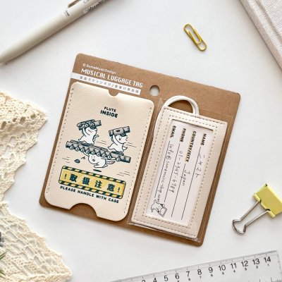 画像2: SomeMusicDesign　音楽ラゲッジタグ　フルート　◇ゆうパケット発送可