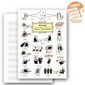 SomeMusicDesign　五線譜ノート　猫の音楽用語　10段　48ページ　◇ゆうパケット発送可
